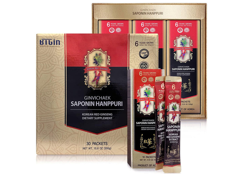 Fermentowany Czerwony Żeń-szeń Koreański – Enzymatyczny Ekstrakt BTGin (30 saszetek)