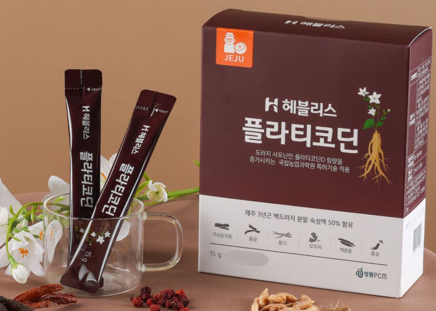 Koreański ekstrakt z korzenia dzwonka z wyspy Jeju – naturalne wsparcie dróg oddechowych i odporności w formie wygodnych saszetek.