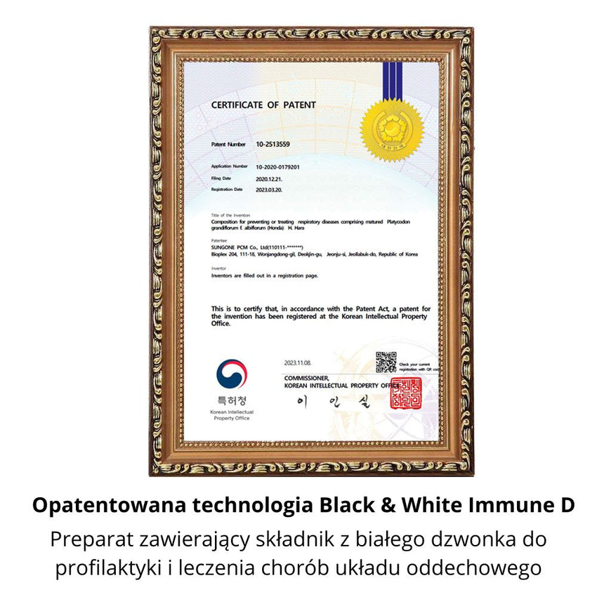 Black & White Immune D – Naturalne wsparcie odporności i ochrona dróg oddechowych