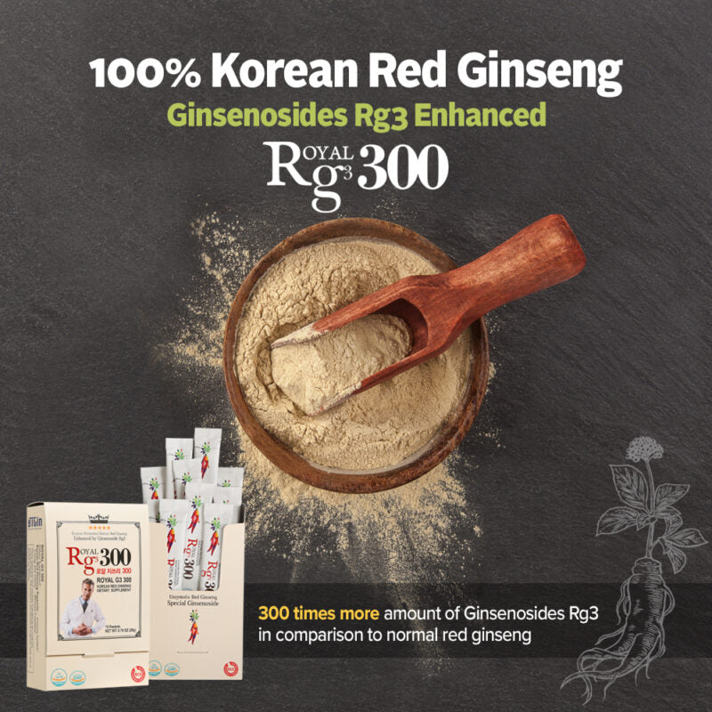 Enzymatycznie fermentowany czerwony żeń-szeń koreański Royal Rg3 300